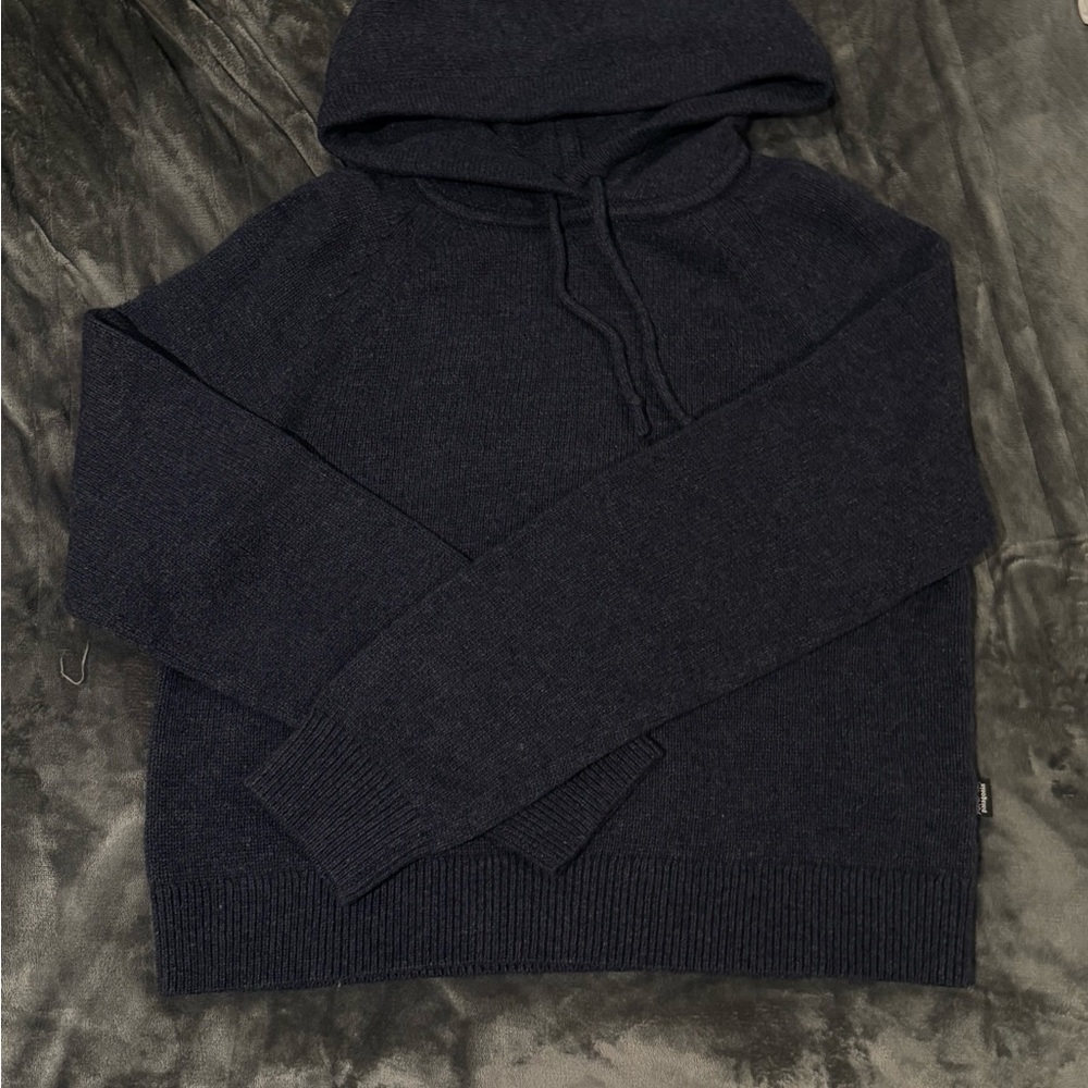 Patagonia Dark Blue Wool Hoodie